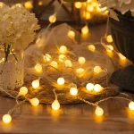 20 LED Ball Warm Lights for Indoor & Outdoor Decoration, Parties, Christmas, and Camping (6m) - Image 2