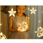 Toby's Ramadan Crescent Moon Star Curtain LED Fairy Lights - Image 3