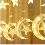 Toby's Ramadan Crescent Moon Star Curtain LED Fairy Lights - Image 4
