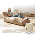 Automatic Inflatable Air Sofa 02 with Rechargeable Pump & LED Light Portable Lounge Chair for Home, Beach & Camping (180&times;77&times;65cm) - Image 7