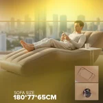Automatic Inflatable Air Sofa 02 with Rechargeable Pump & LED Light Portable Lounge Chair for Home, Beach & Camping (180&times;77&times;65cm) - Image 5