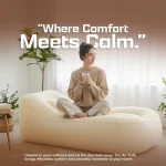 Premium Inflatable Air Sofa 01 with Automatic Pump 3 Minute Quick Inflation, 178&times;66&times;55cm, Portable Relaxing Lounger Chair for Home & Outdoor - Image 4