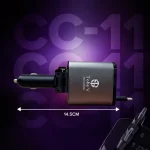 Toby&rsquo;s CC-11 114W Fast Car Charger with 6 in 1 Retractable Cable, USB 3A + Type-C PD 45W/30W, Lightning 2.4A, Starry Sky Ambient Light, 12V-24V Universal Car Adapter. - Image 12