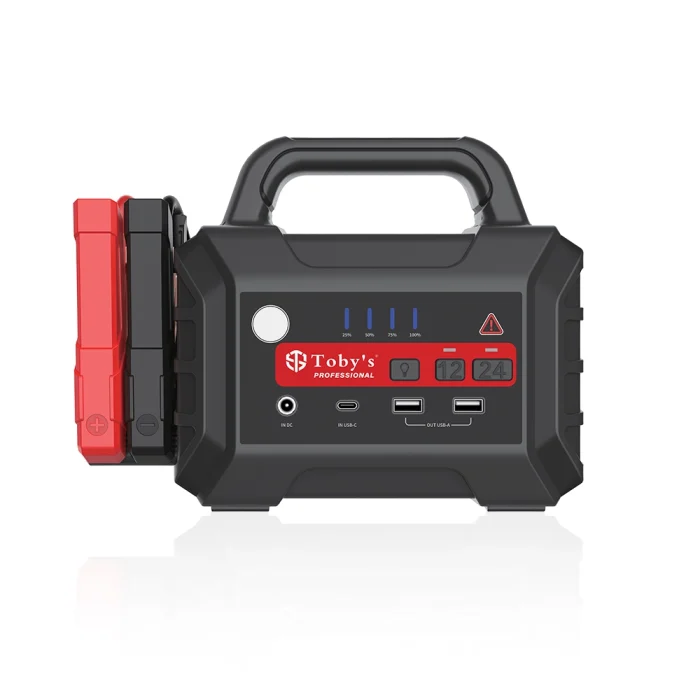 Toby&rsquo;s X23 12V/24V Jump Starter 36400mAh 2800A Peak Heavy Duty Car & Truck Battery Booster with LED Light, USB Output & Fast Charging for SUV, Bus, Tractor & Diesel Engines - Image 2