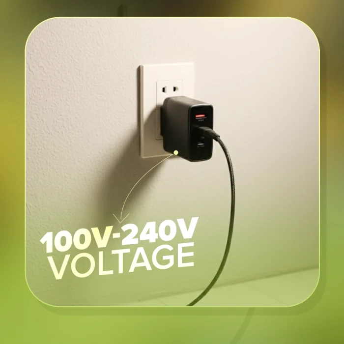 Toby&rsquo;s FC-02 100W GaN Fast Charger with 3 Type-C & USB-A PD3.0 QC3.0 Multi-Port UK Plug Adapter with 100CM Cable - Image 6