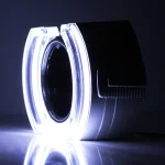 3.0 Inch Hexagon LED Angle Eyes Projector Lens Cover Dual Color White & Amber DRL with Sequential Turn Signal U Shape Projector Halo Ring for Car Headlight Retrofit - Image 5