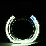 Toby&rsquo;s AE-03 RGB Angel Eyes Projector Lens Cover Bluetooth LED Headlight Halo Rings DRL + Turn Signal, App Controlled, Multi-Color RGB Hexagon Car Headlight Ring Set (Pair) - Image 4