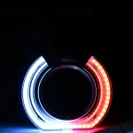 Toby&rsquo;s AE-03 RGB Angel Eyes Projector Lens Cover Bluetooth LED Headlight Halo Rings DRL + Turn Signal, App Controlled, Multi-Color RGB Hexagon Car Headlight Ring Set (Pair) - Image 6