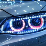 Toby&rsquo;s AE-03 RGB Angel Eyes Projector Lens Cover Bluetooth LED Headlight Halo Rings DRL + Turn Signal, App Controlled, Multi-Color RGB Hexagon Car Headlight Ring Set (Pair) - Image 5
