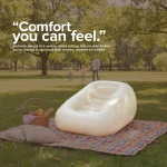 Luxury Inflatable Air Sofa 03 Chair with 3 in 1 Automatic Pump 155&times;110&times;65cm Portable Foldable Lounge for Indoor & Outdoor Relaxation - Image 9