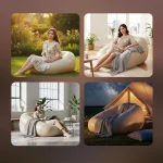 Luxury Inflatable Air Sofa 03 Chair with 3 in 1 Automatic Pump 155&times;110&times;65cm Portable Foldable Lounge for Indoor & Outdoor Relaxation - Image 11