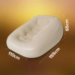 Luxury Inflatable Air Sofa 03 Chair with 3 in 1 Automatic Pump 155&times;110&times;65cm Portable Foldable Lounge for Indoor & Outdoor Relaxation - Image 13