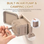Automatic Inflatable Air Sofa 02 with Rechargeable Pump & LED Light Portable Lounge Chair for Home, Beach & Camping (180&times;77&times;65cm) - Image 6