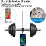 Toby&rsquo;s CC-09 100W USB-A to Type-C Fast Charging Cable 3A High Speed Data Cable, 480Mbps Nylon Braided, Aluminum Connector - Image 7