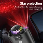Toby&rsquo;s CC-18 5 in 1 Retractable Car Charger with Aromatherapy & Star Light Projection 45W Fast Charge, Dual Output, 180&deg; Adjustable - Image 4