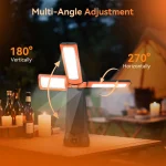 Toby's CPL-T50 Solar Rechargeable LED Camping Light with Tripod Stand 5500 Lumens, 4 Lighting Modes, Magnetic Base & Power Bank Function - Image 3