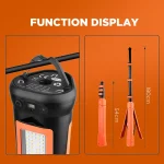 Toby's CPL-T50 Solar Rechargeable LED Camping Light with Tripod Stand 5500 Lumens, 4 Lighting Modes, Magnetic Base & Power Bank Function - Image 8