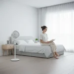 ACF-01 Smart Adjustable Standing Fan with Powerful Cooling, Multi-Angle Airflow, Ultra-Quiet Operation & Modern Minimal Design (White) - Image 11