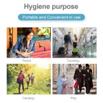 Toby&rsquo;s MPS-01 Portable Electric Bidet Sprayer 450mAh Rechargeable Travel Hygiene Washer, 2 Gear Water Flow, 180&deg; Adjustable Nozzle, 3.7V Lithium Battery - Image 6