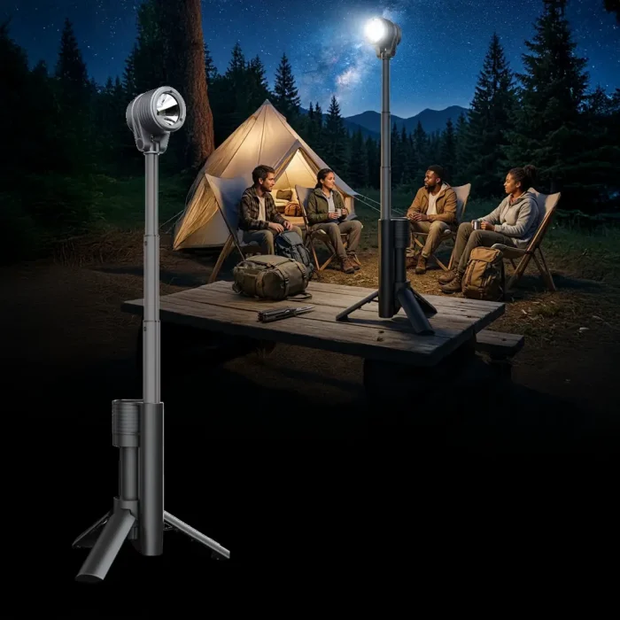 Toby&rsquo;s CPL-T28 Rechargeable Camping Light with Tripod Stand Portable LED Camping Lantern with 4500mAh Battery, 180&deg; Rotatable Head, SOS Mode & Adjustable Brightness - Image 8