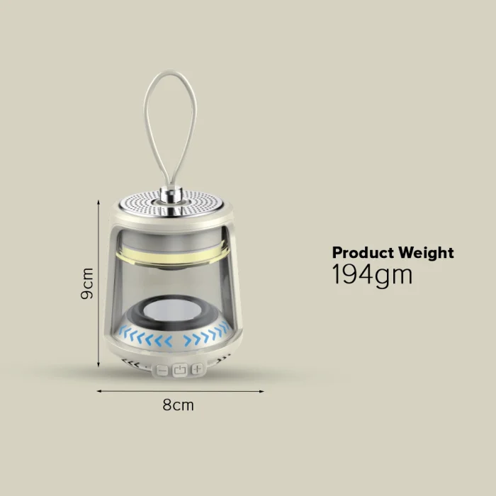 Toby's CPL-S04 Portable Camping Lantern with Bluetooth Speaker RGB Ambient LED Light, Type-C Rechargeable 1400mAh Lantern with Magnetic Base for Outdoor Camping, Emergency & Travel - Image 10