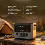 Toby’s TBS-440A Portable Power Station 1408Wh, 1500W Pure Sine Wave, 1500W AC Fast Charging, 400W Solar Input, 12V Jump Starter - Image 4