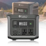 Toby&rsquo;s TBS-144A Portable Power Station 460.8Wh, 600W Pure Sine Wave (1200W Peak), 400W AC Fast Charging, 200W Solar Input