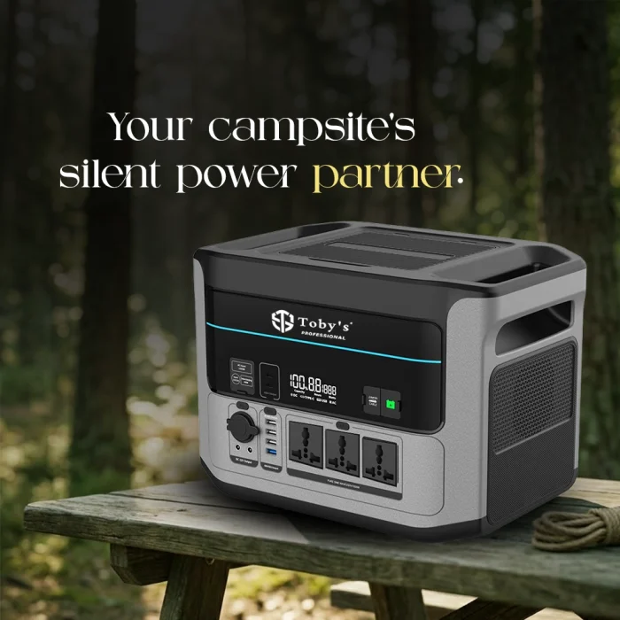 Toby&rsquo;s TBS-440A Portable Power Station 1408Wh, 1500W Pure Sine Wave, 1500W AC Fast Charging, 400W Solar Input, 12V Jump Starter - Image 7