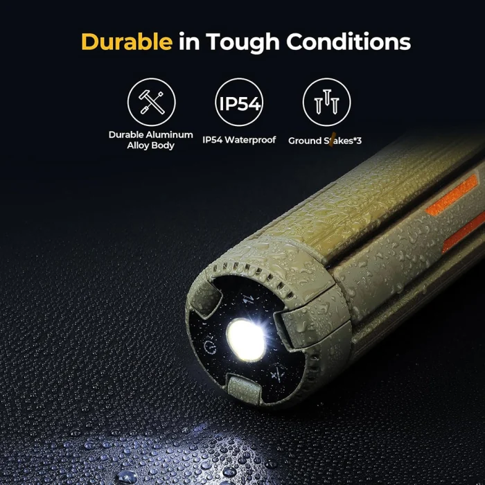 Toby&rsquo;s CPL-S01 Rechargeable Camping Light 3000 Lumens Adjustable Tripod LED Camping Lantern with 15600mAh Battery, IP54 Waterproof & 60H Runtime - Image 5