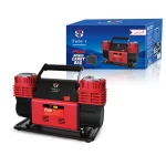 Toby&rsquo;s 12V Dual Cylinder Portable Air Compressor 300L/min 150 PSI Heavy Duty Tire Inflator with Carry Bag