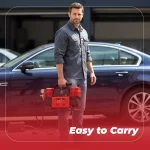 Toby&rsquo;s 12V Dual Cylinder Portable Air Compressor 300L/min 150 PSI Heavy Duty Tire Inflator with Carry Bag - Image 9