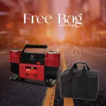 Toby&rsquo;s 12V Dual Cylinder Portable Air Compressor 300L/min 150 PSI Heavy Duty Tire Inflator with Carry Bag - Image 11