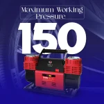 Toby&rsquo;s 12V Dual Cylinder Portable Air Compressor 300L/min 150 PSI Heavy Duty Tire Inflator with Carry Bag - Image 4
