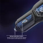 Toby&rsquo;s CC-14 200W Fast Car Charger with Type-C & USB Port, 1M Multi Charging Cable, 12-24V Universal Car Adapter - Image 4