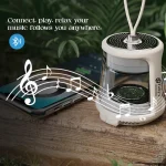 Toby's CPL-S04 Portable Camping Lantern with Bluetooth Speaker RGB Ambient LED Light, Type-C Rechargeable 1400mAh Lantern with Magnetic Base for Outdoor Camping, Emergency & Travel - Image 4