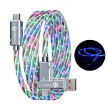 Toby&rsquo;s CC-21 RGB 65W Fast Charging Data Cable, 4-in-1 Multi Connector LED Cable, Type-C to Type-C / USB-A to Type-C / Lightning, 480Mbps Sync - Image 8