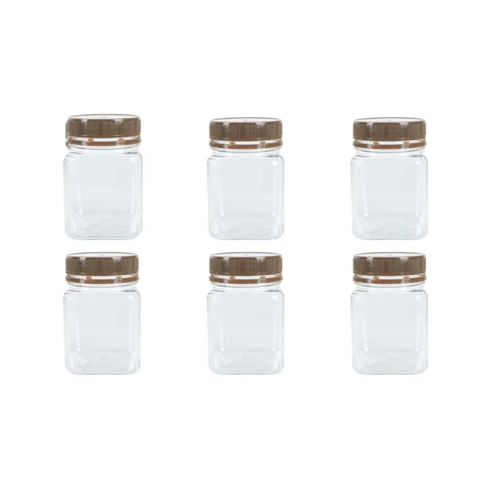 AL GHAFA Portable Camping Spice Kit with 6 Storage Jars, Travel Spice Organizer Bag, 350ml Glass Containers for BBQ, Camping, Picnic and Outdoor Cooking - Image 5