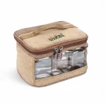 AL GHAFA Portable Camping Spice Kit with 6 Storage Jars, Travel Spice Organizer Bag, 350ml Glass Containers for BBQ, Camping, Picnic and Outdoor Cooking - Image 4