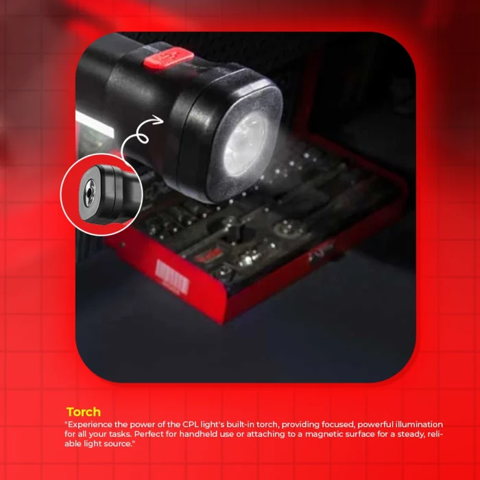 Toby&rsquo;s BV-09 Rechargeable COB LED Work Light 440 Lumens Magnetic Portable Inspection Lamp with Hook, Type-C Charging & 8-16 Hour Runtime - Image 12
