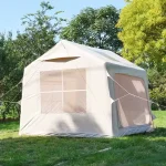 Toby's Inflatable Camping Tent-10 for 4-6 Person Waterproof Oxford Fabric Air Beam Tent with UV Protection, Quick Automatic Setup & Large Windows for Outdoor Camping - Image 3