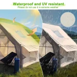 Toby's Inflatable Camping Tent-10 for 4-6 Person Waterproof Oxford Fabric Air Beam Tent with UV Protection, Quick Automatic Setup & Large Windows for Outdoor Camping - Image 7