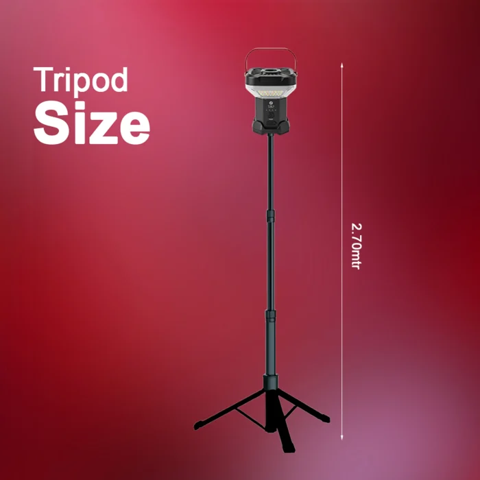 Toby&rsquo;s CPL-T46 Rechargeable LED Camping Lantern 8000mAh with Adjustable Tripod Stand & Magnetic Base Outdoor Light - Image 10