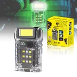 Toby&rsquo;s BV-02 Rechargeable Mini LED Clip Light Rotatable Head Type-C Flashlight with Power Display for Camping & Emergency