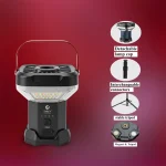 Toby&rsquo;s CPL-T46 Rechargeable LED Camping Lantern 8000mAh with Adjustable Tripod Stand & Magnetic Base Outdoor Light - Image 2