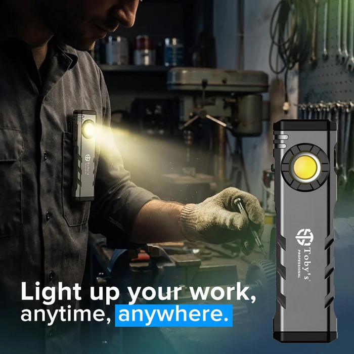 Toby&rsquo;s CPL-T47 1000 Lumens Rechargeable LED Work Light with Spot & Flood Modes Compact Emergency Light - Image 3