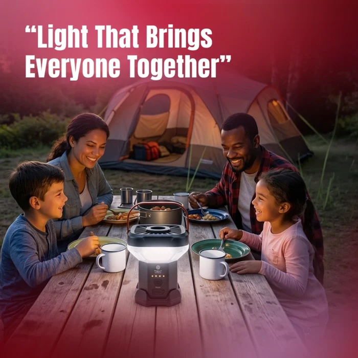 Toby&rsquo;s CPL-T46 Rechargeable LED Camping Lantern 8000mAh with Adjustable Tripod Stand & Magnetic Base Outdoor Light - Image 5