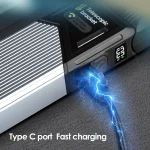 Toby's CPL-T44 Rechargeable Magnetic Camping Light with Digital Display 1400mAh, Multi-Mode LED Work Light with Hook, Clamp & Adjustable Stand, Waterproof Outdoor Emergency Lamp - Image 7