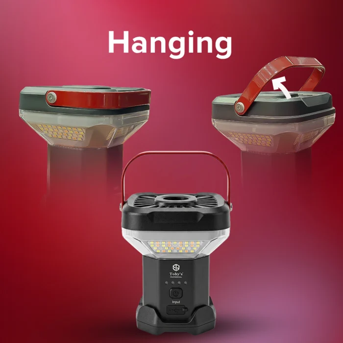 Toby&rsquo;s CPL-T46 Rechargeable LED Camping Lantern 8000mAh with Adjustable Tripod Stand & Magnetic Base Outdoor Light - Image 7
