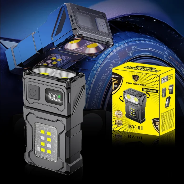 Toby&rsquo;s BV-01 Mini LED Flashlight 200LM Rechargeable COB Work Light for Outdoor, Night Repair and Emergency - Image 2