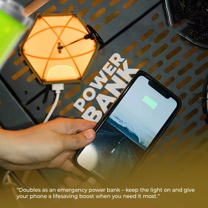 TBS Design BV-03 Camping Light 300LM Rechargeable LED Lantern 2000mAh USB Type-C Tent Lamp with Dimming - Image 7